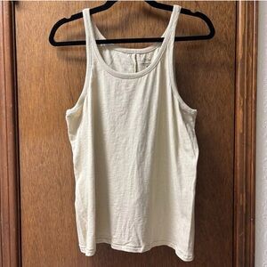 J Crew Organic Slub Tank Top Color Beige/Khaki Size Extra Large